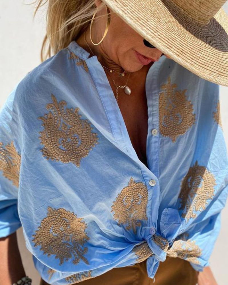 Lina | Blusa Con Elegantes Bordados