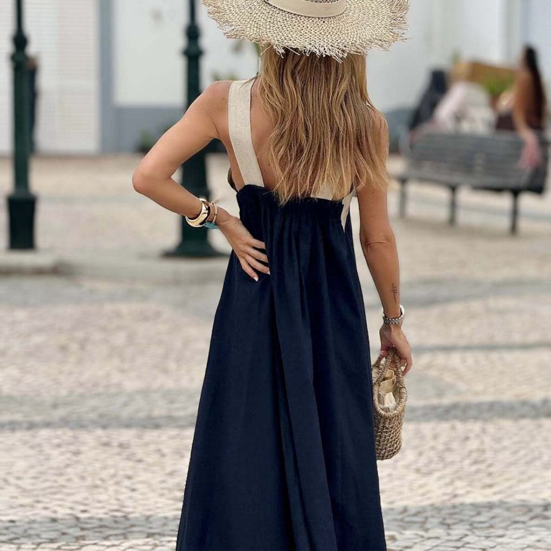 Nayara | Vestido Elegante Con Escote Cruzado