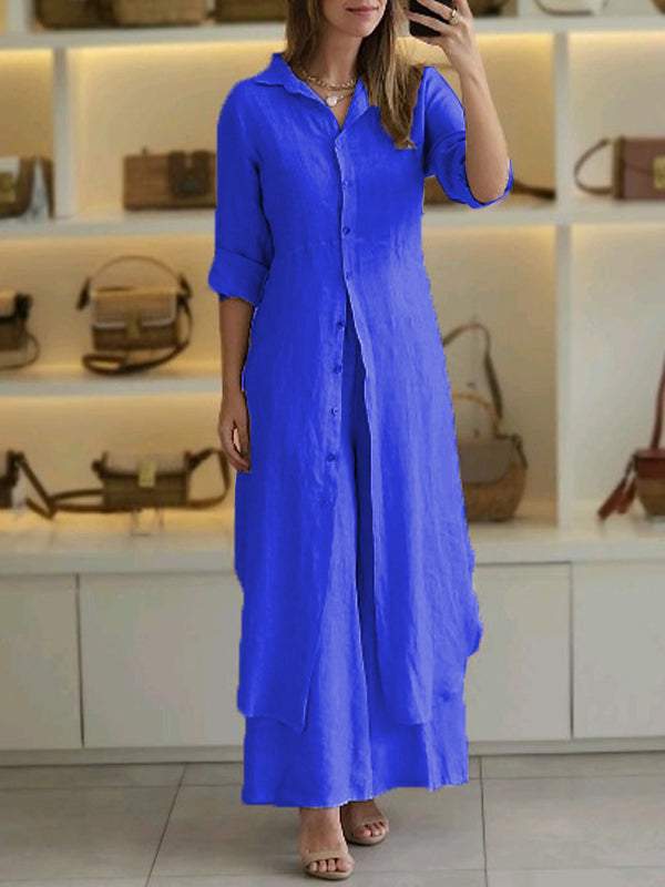Odett | Conjunto De Lino Mujer Casual Chic