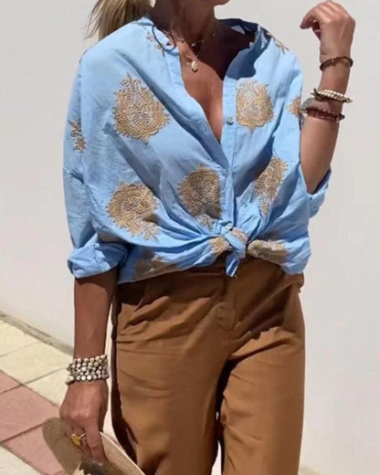 Lina | Blusa Con Elegantes Bordados