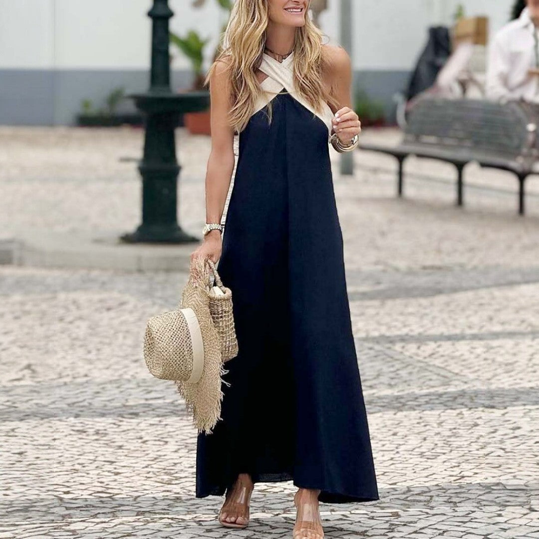 Nayara | Vestido Elegante Con Escote Cruzado