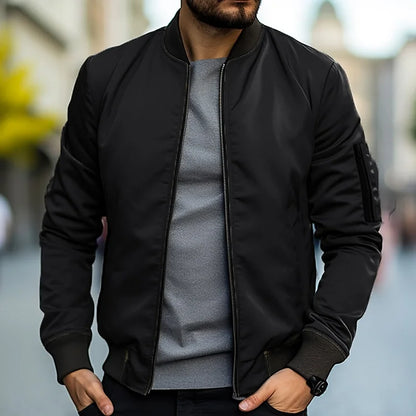 Diego | Chaqueta Bomber para Hombre con Cremallera y Cuello Alto