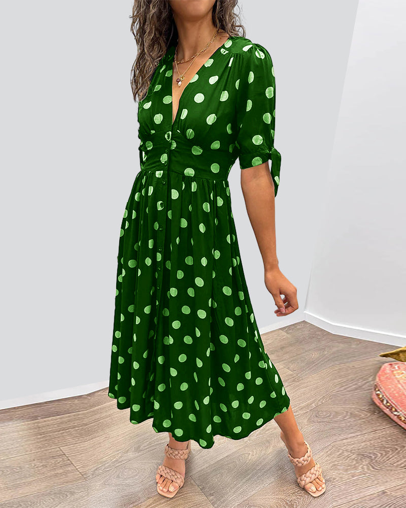 Sfera | Vestido De Lunares Estilo Chic