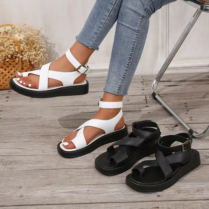 Sandra | Sandalias Cruzadas Ajustables Mujer
