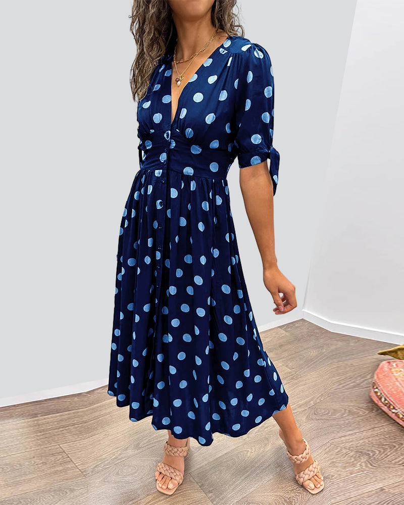 Sfera | Vestido De Lunares Estilo Chic