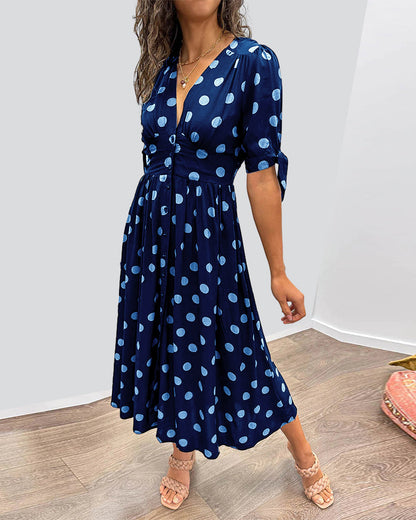 Sfera | Vestido De Lunares Estilo Chic