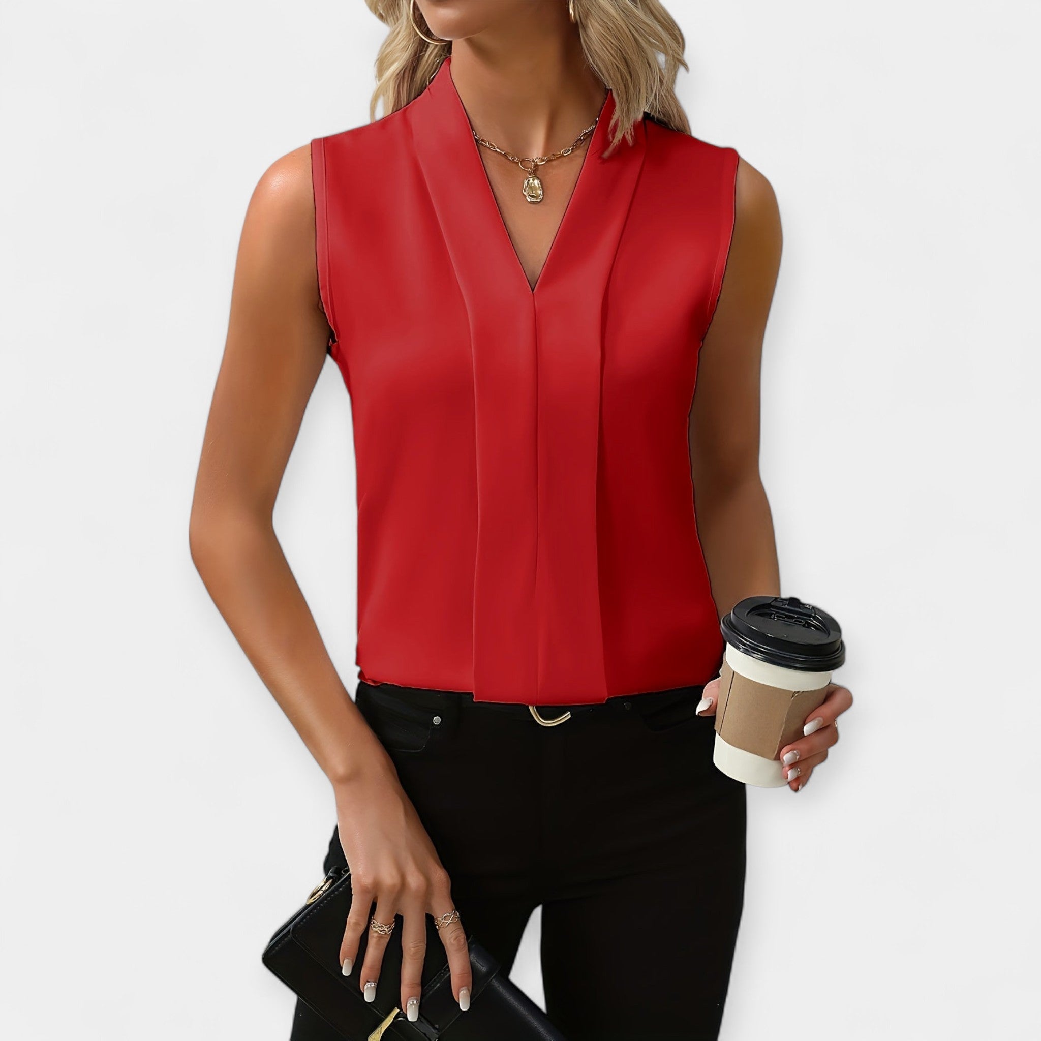 Freja | Blusa classy sin mangas