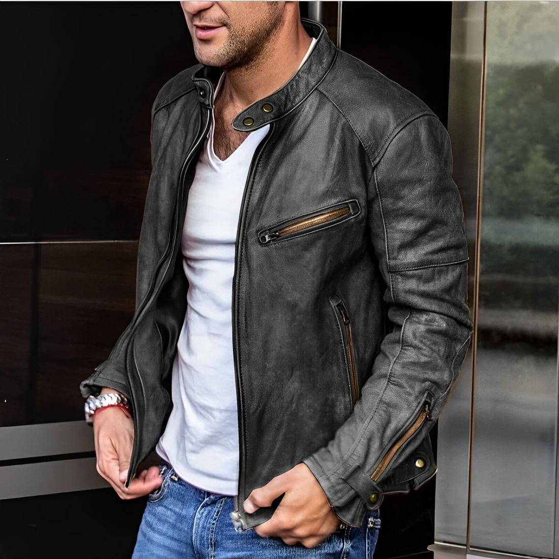 Dalton | Chaqueta De Cuero Elegante Para Todas Las Estaciones