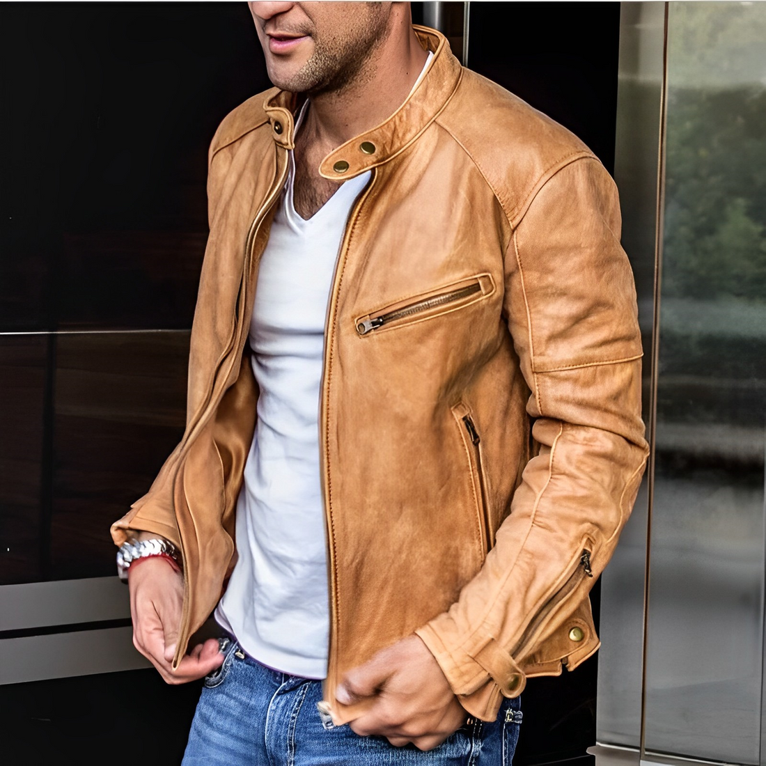 Dalton | Chaqueta De Cuero Elegante Para Todas Las Estaciones