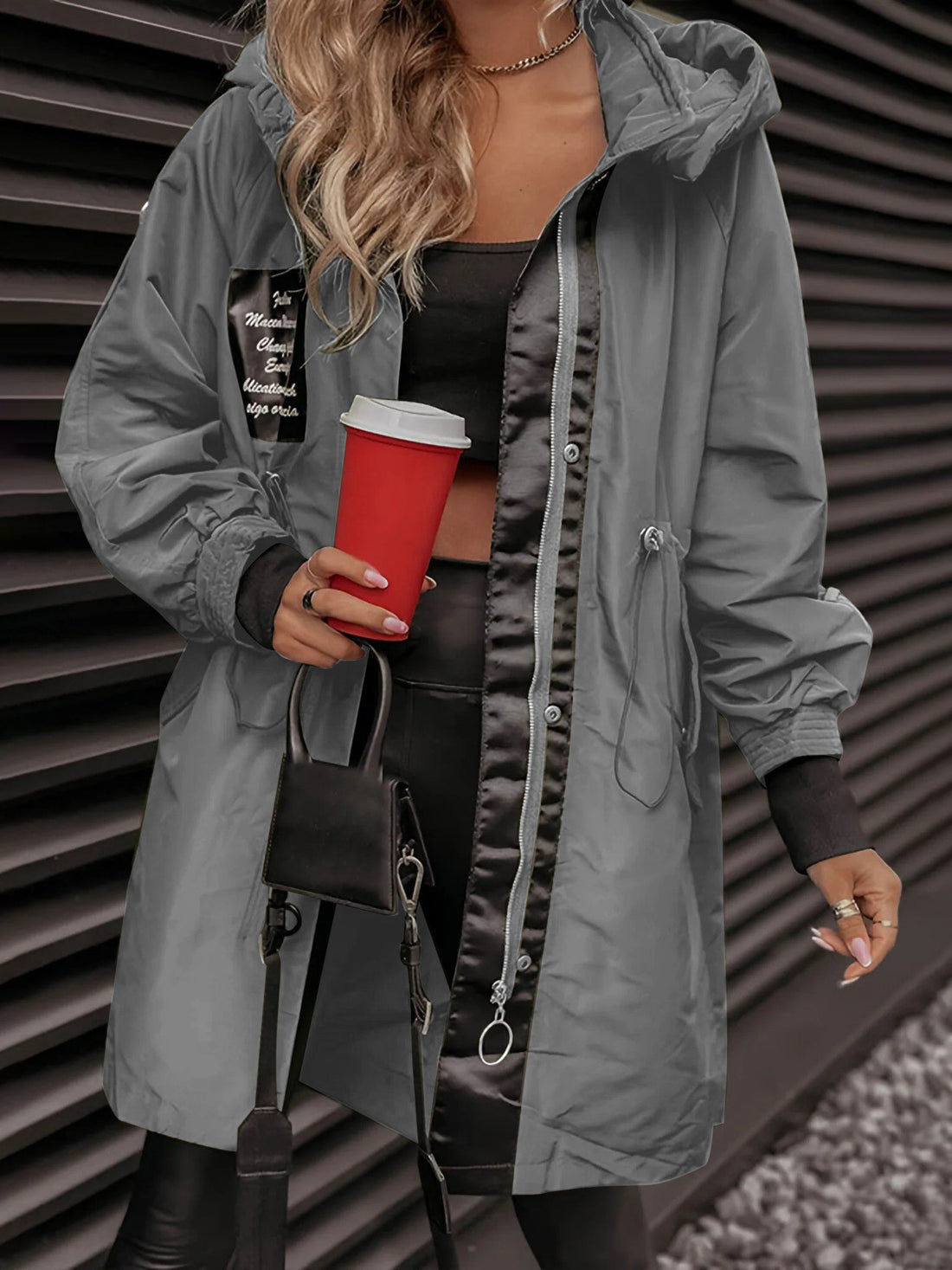 Evelin | Abrigo De Mujer Con Capucha Estilo Casual