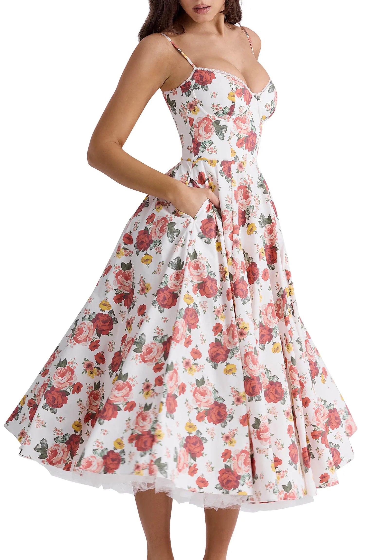Valery | Vestido Midi Floreado Con Encanto Femenino
