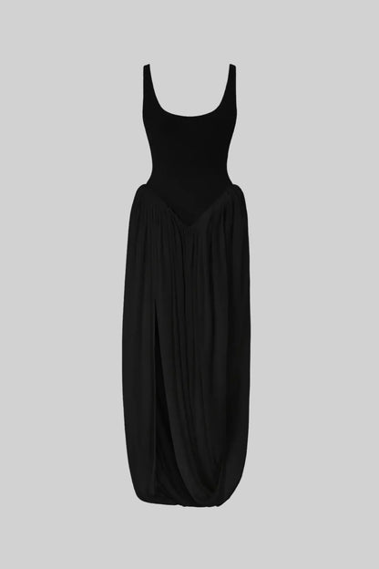 Gaia | Vestido Escultural Con Abertura Lateral