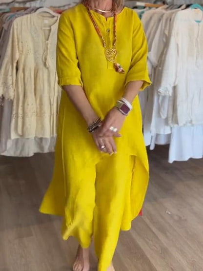 Amelie | Conjunto Loungewear De Mujer Con Túnica Oversize Y Pantalón Cómodo