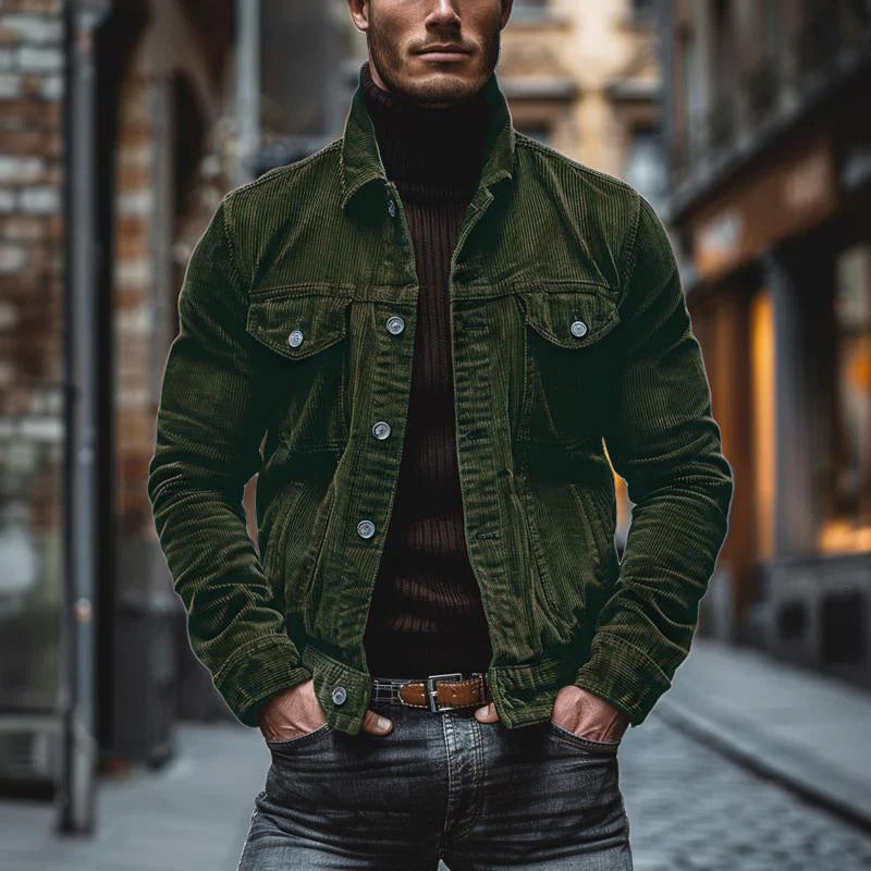 Eddie | Chaqueta Retro De Pana Para Hombre Con Estilo Vintage