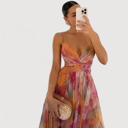 Valentina | Vestido Largo Floral Con Estilo Atemporal