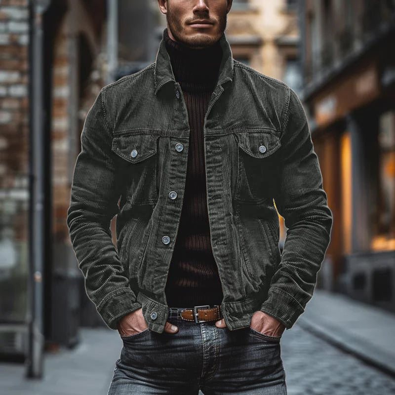 Eddie | Chaqueta Retro De Pana Para Hombre Con Estilo Vintage