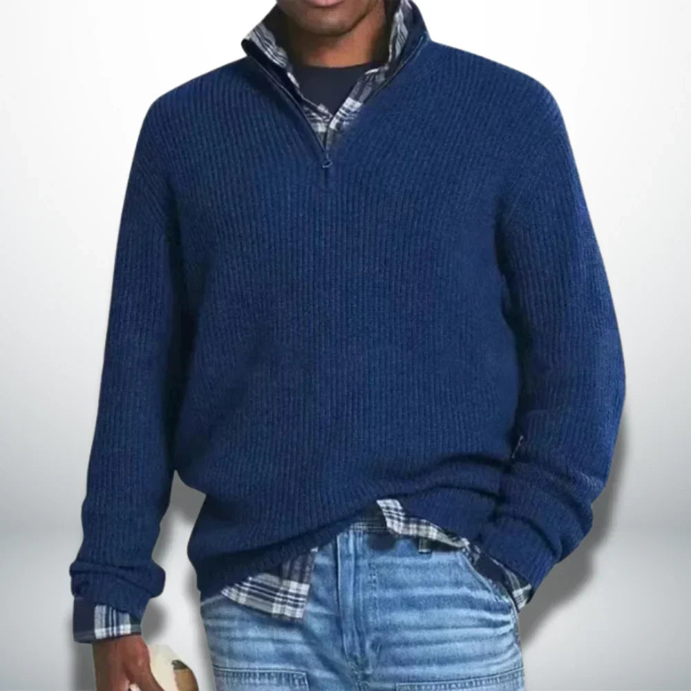 Caleb | Cálido Jersey Con Cuello