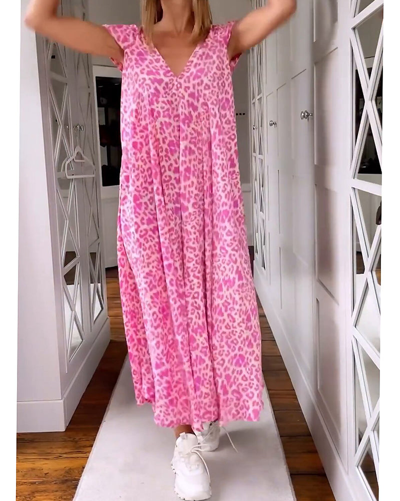 Lyrea | Vestido Veraniego Con Escote En V Y Estampado Alegre Para Mujer