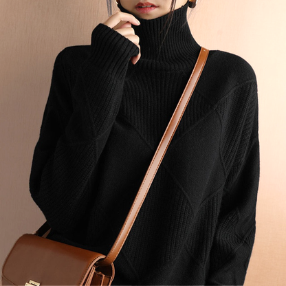 Zara | Jersey De Cuello Alto Casual Y Súper Cómodo