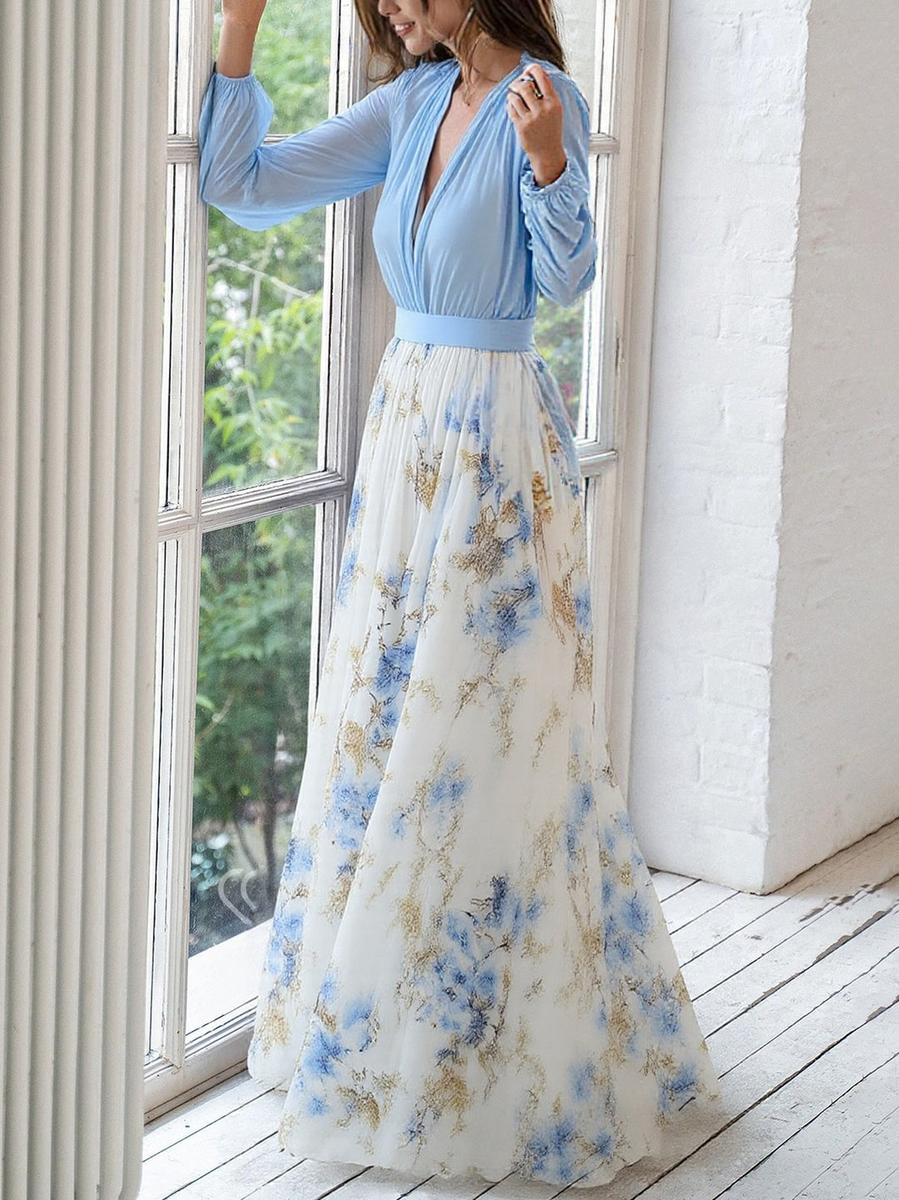 Dolores | Vestido Largo Con Estampado Floral