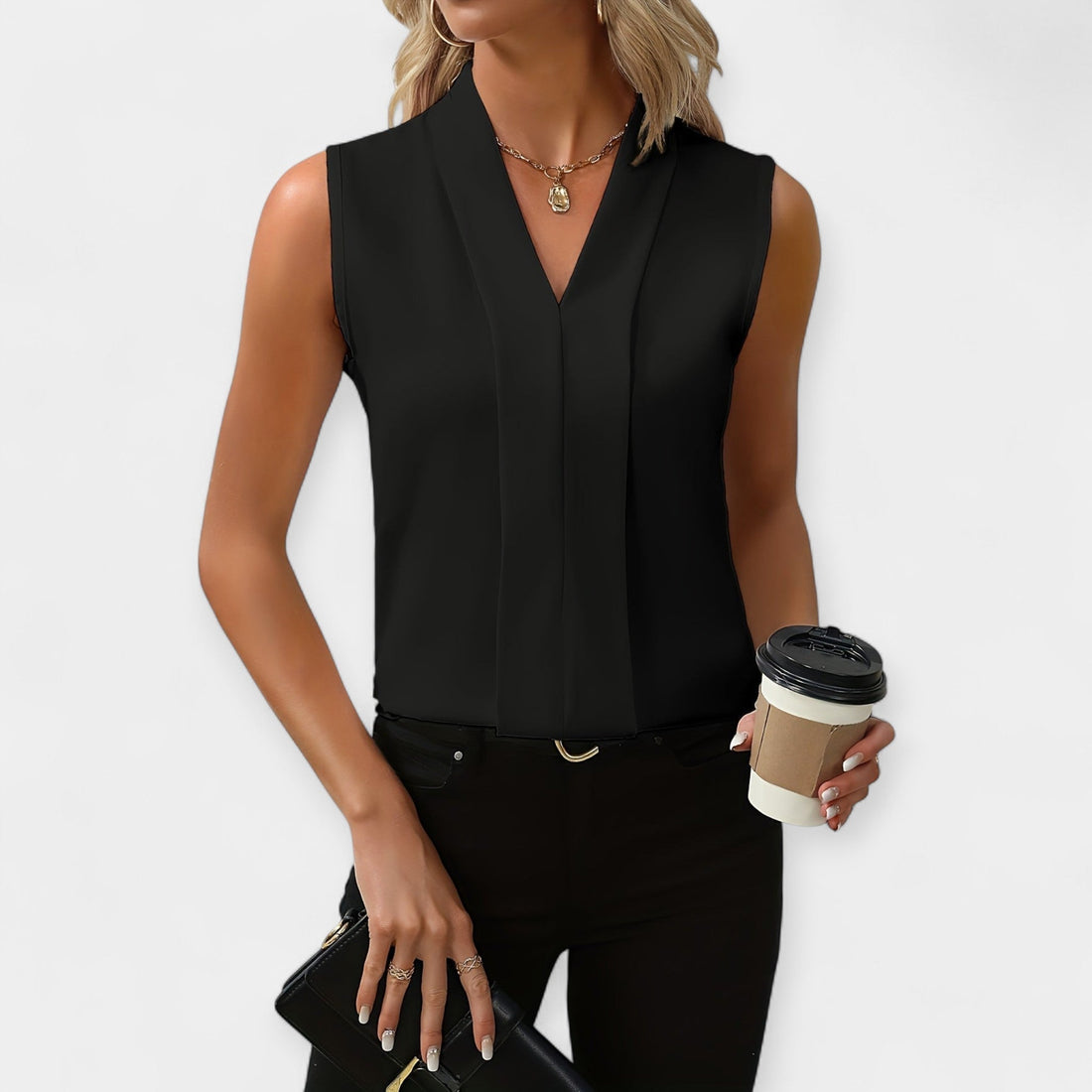 Freja | Blusa classy sin mangas
