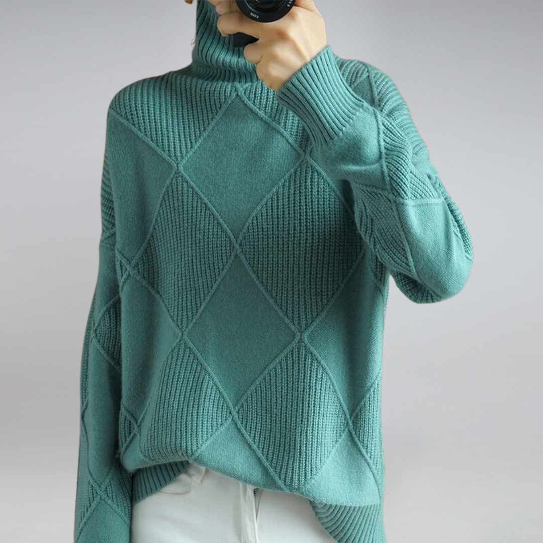 Zara | Jersey De Cuello Alto Casual Y Súper Cómodo