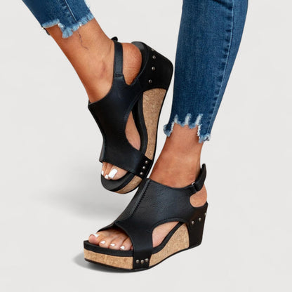 Adelina | Sandalias De Mujer Con Cuña Cómoda