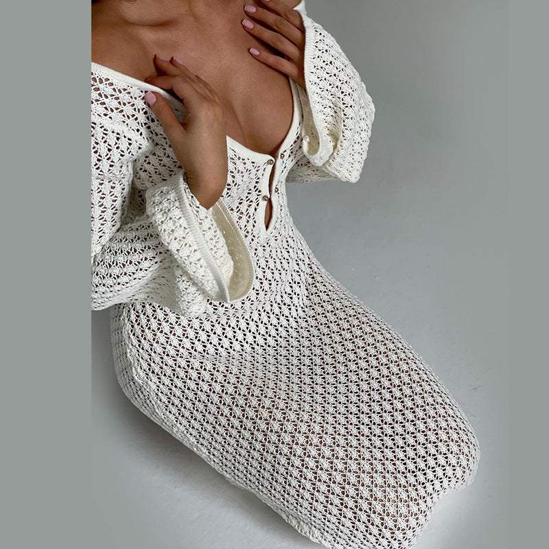 Kiara | Vestido Elegante De Crochet