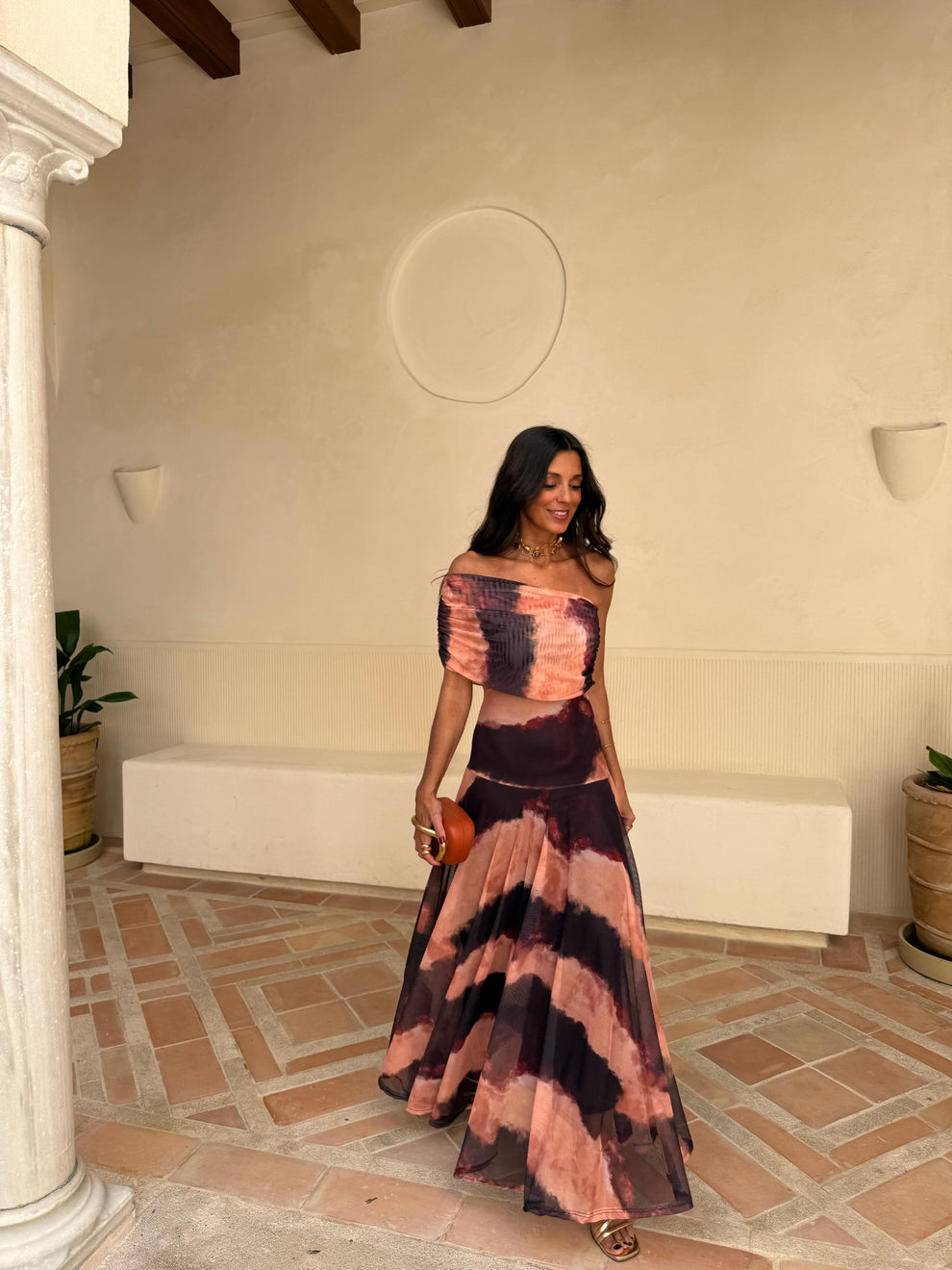 Hera | Vestido Asimétrico De Gasa Elegante