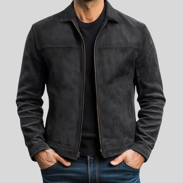 Mike | Chaqueta De Piel Elegante Con Cremallera