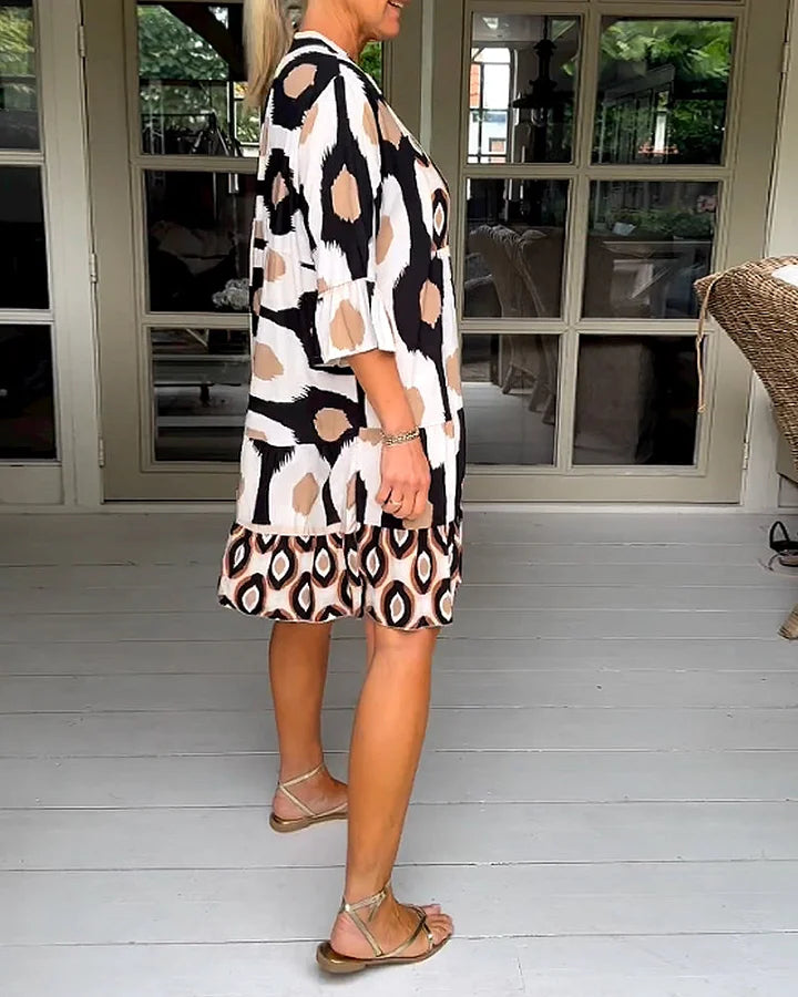 Elena Luz | Vestido De Verano Ligero Y Elegante Con Estampado Único Para Mujer