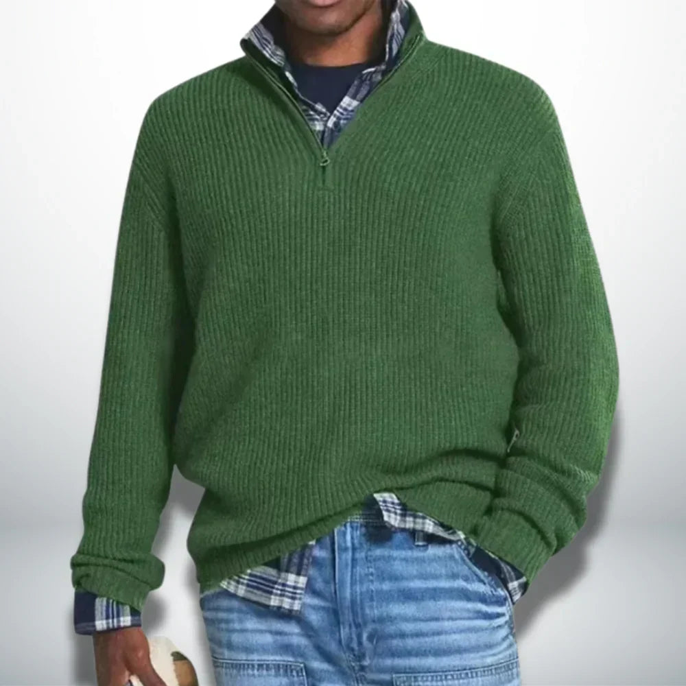 Caleb | Cálido Jersey Con Cuello