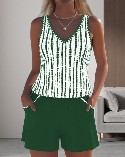 Clara | Traje De Baño Casual Con Bolsillos Escote En V