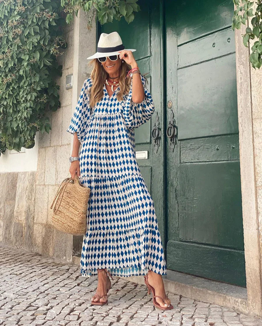 Elin | Maxi Vestido Boho De Algodón Natural