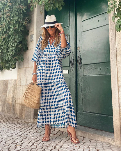Elin | Maxi Vestido Boho De Algodón Natural