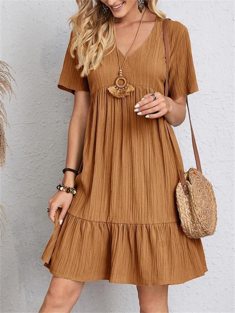 Sofía | Vestido Casual Fluido Con Lazo En La Cintura