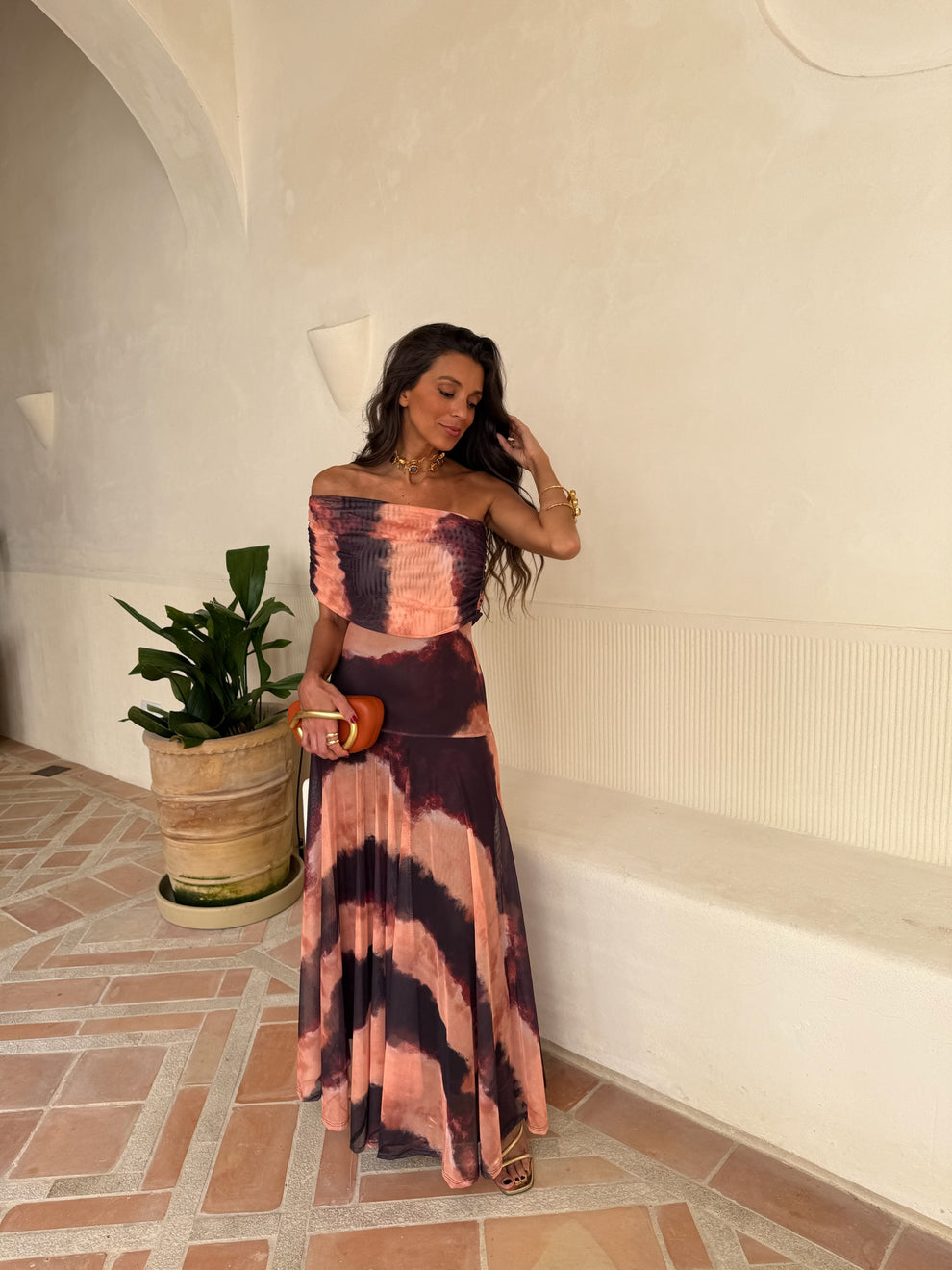 Hera | Vestido Asimétrico De Gasa Elegante