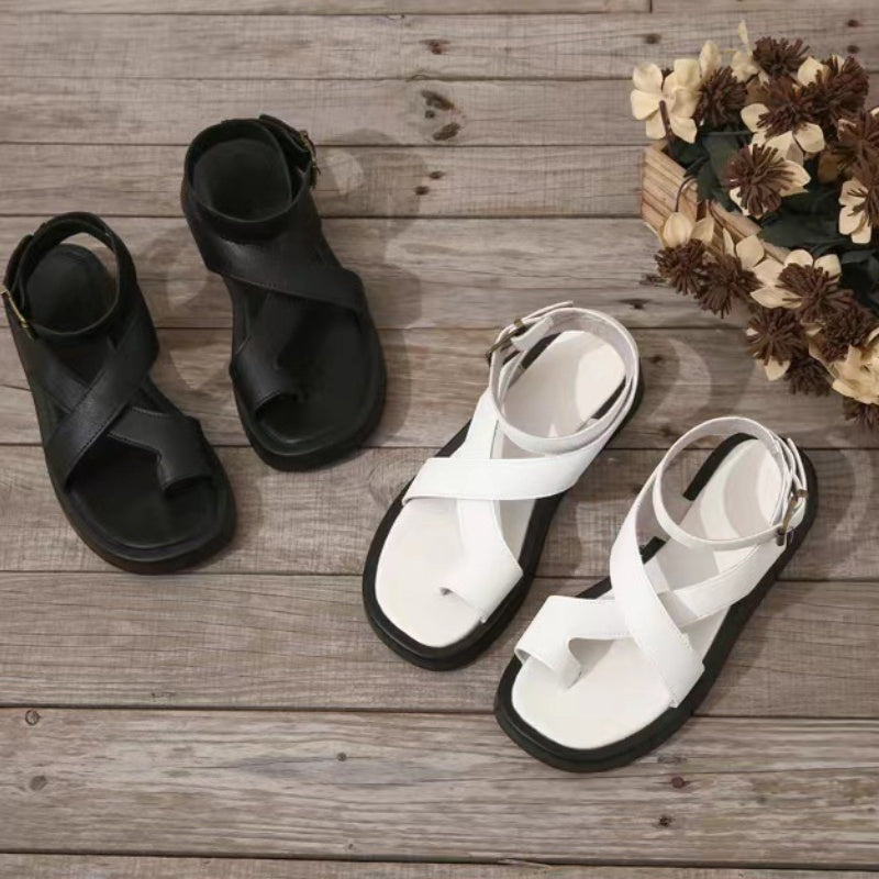 Sandra | Sandalias Cruzadas Ajustables Mujer