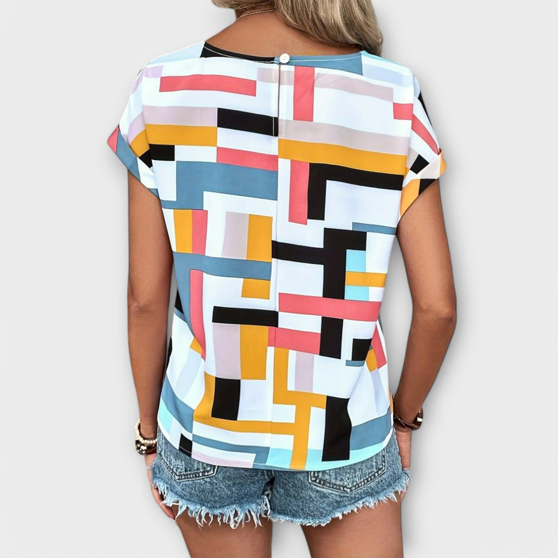 Chloe | Blusa Manga Corta Elegante
