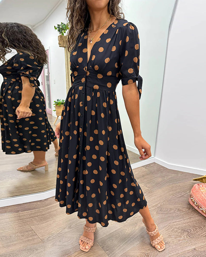 Sfera | Vestido De Lunares Estilo Chic