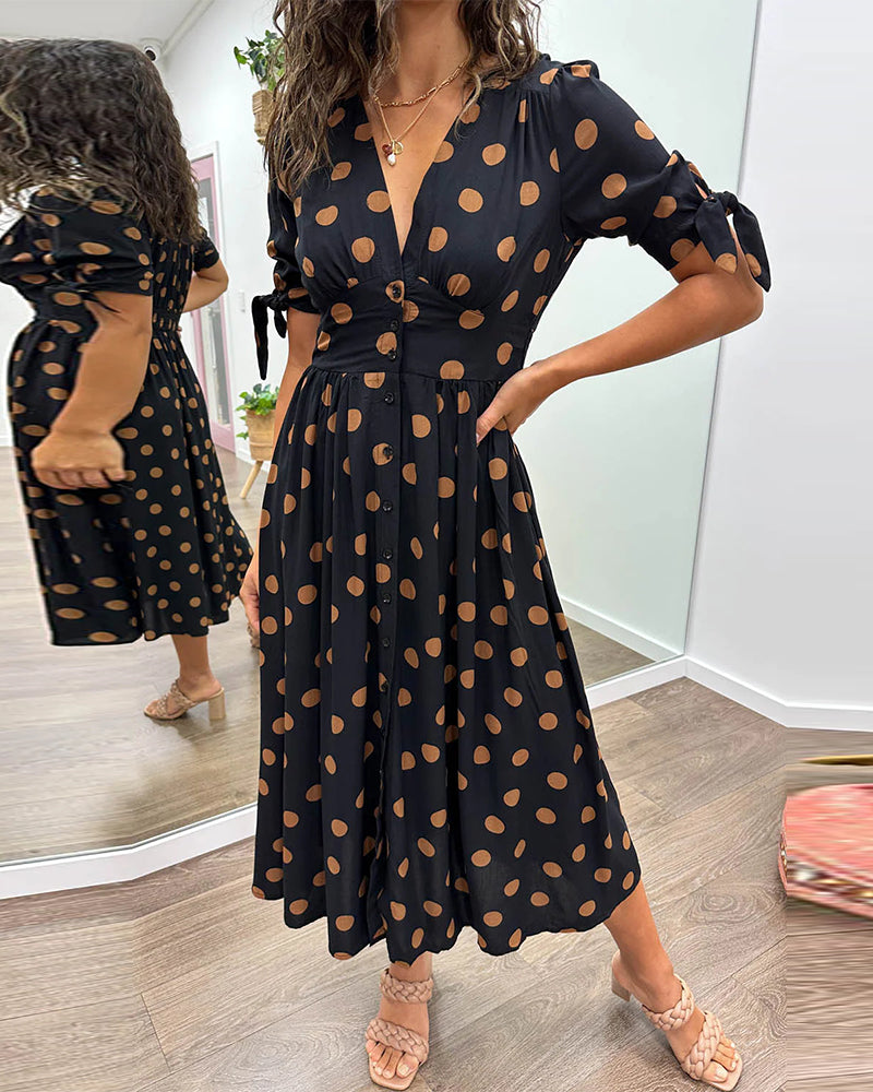 Sfera | Vestido De Lunares Estilo Chic