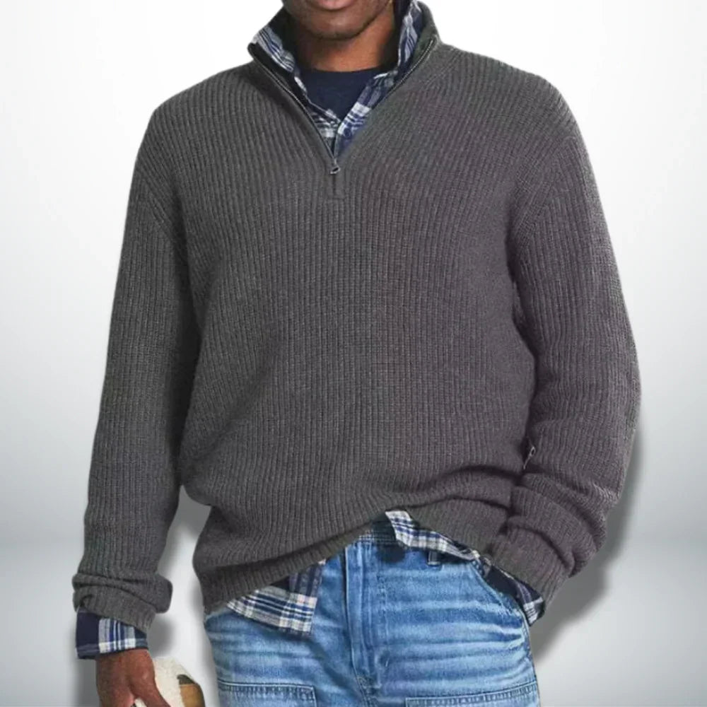 Caleb | Cálido Jersey Con Cuello