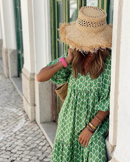 Elin | Maxi Vestido Boho De Algodón Natural