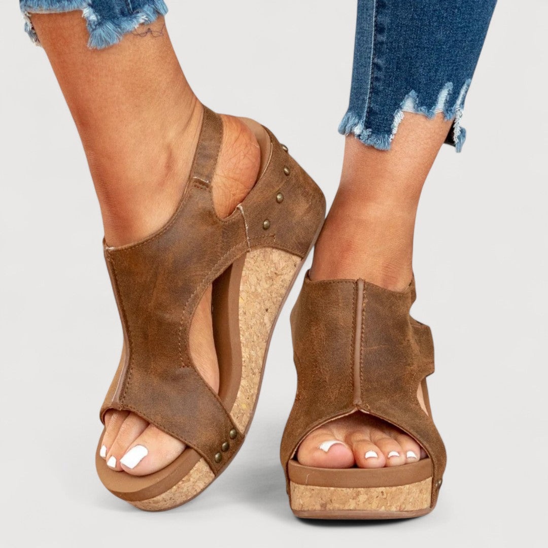 Adelina | Sandalias De Mujer Con Cuña Cómoda