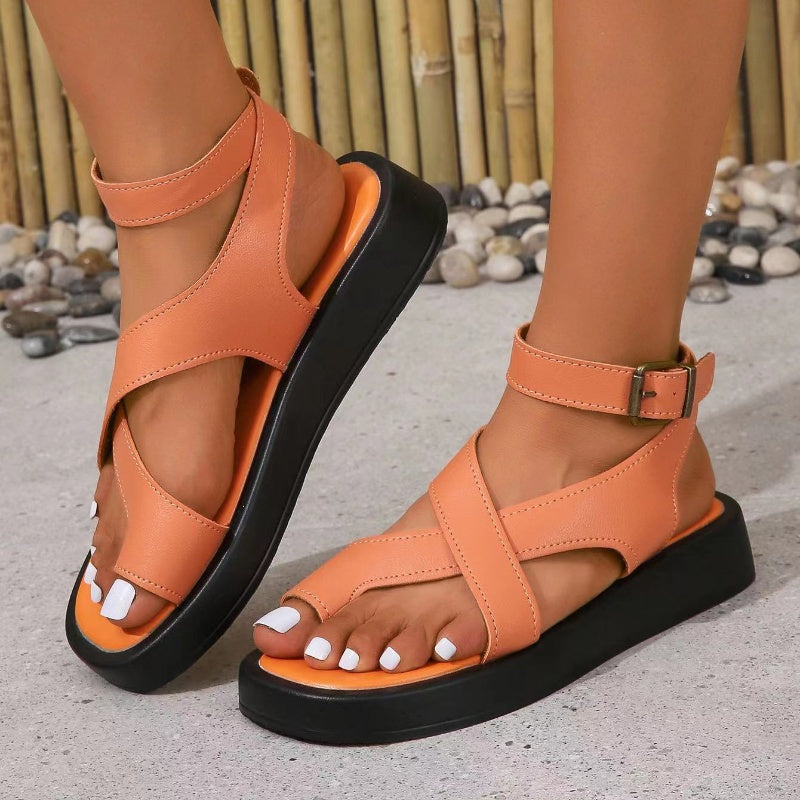 Sandra | Sandalias Cruzadas Ajustables Mujer