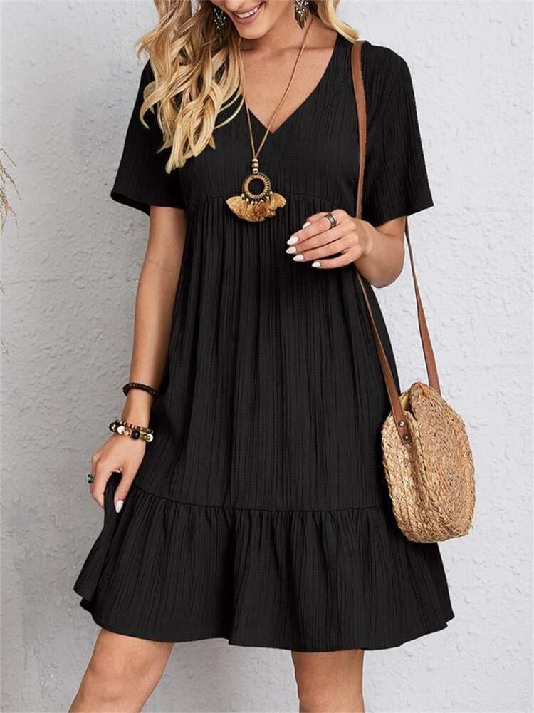 Sofía | Vestido Casual Fluido Con Lazo En La Cintura