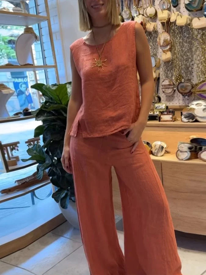 Lía | Conjunto Versátil De Lino Para Mujer