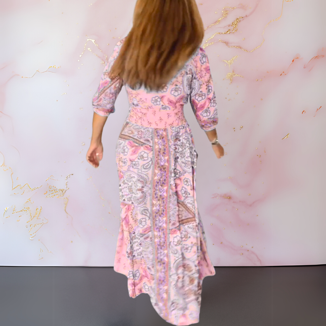 Marga | Vestido Elegante De Verano Con Escote En V
