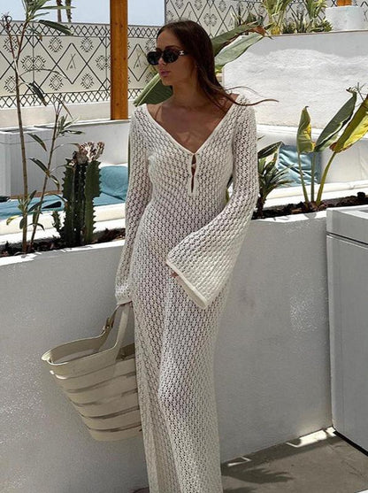 Kiara | Vestido Elegante De Crochet