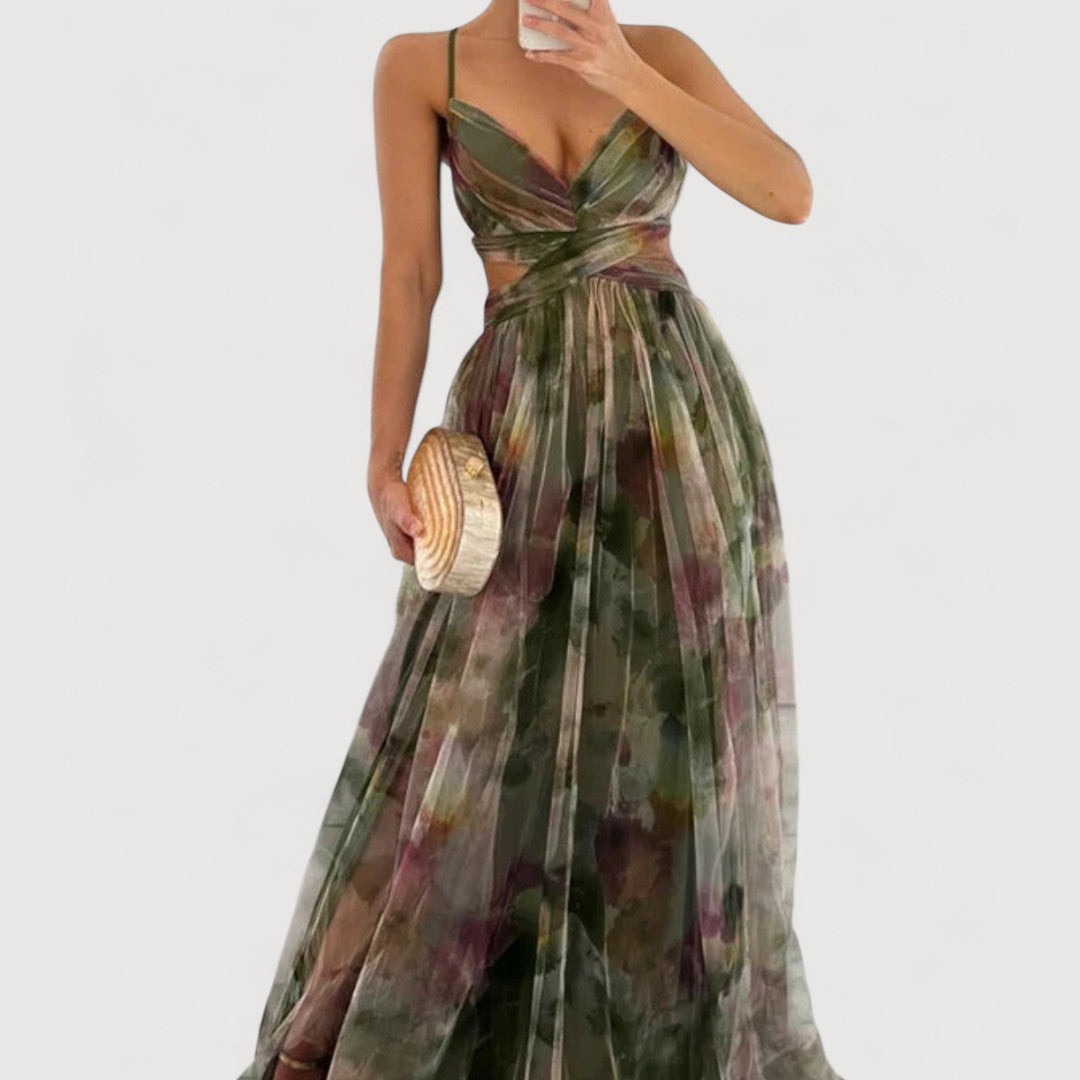 Valentina | Vestido Largo Floral Con Estilo Atemporal